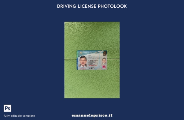 stile verificato patente di guida del Guatemala presente modello frontale photol